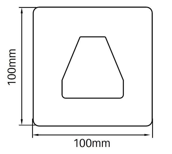 Aluminium 135 Degrees dress ring, for pool fence post. - Image 2