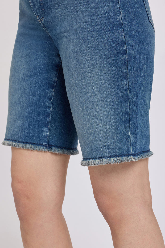 Boyfriend Denim Shorts In Petite - Breezy Palms