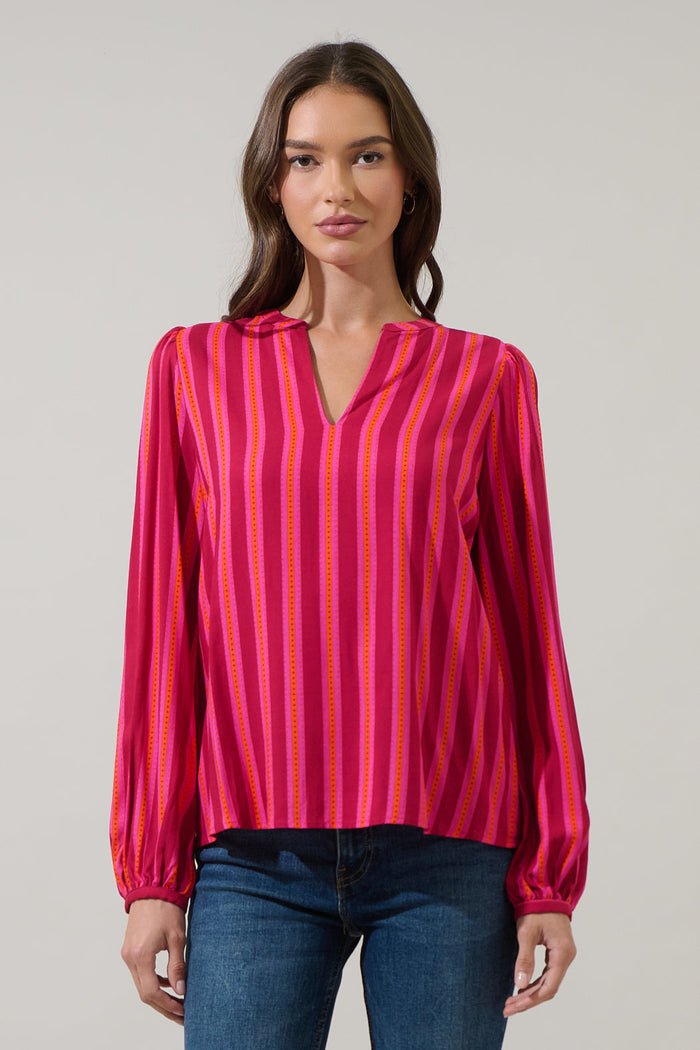 Clarisa Stripes Mavina Top