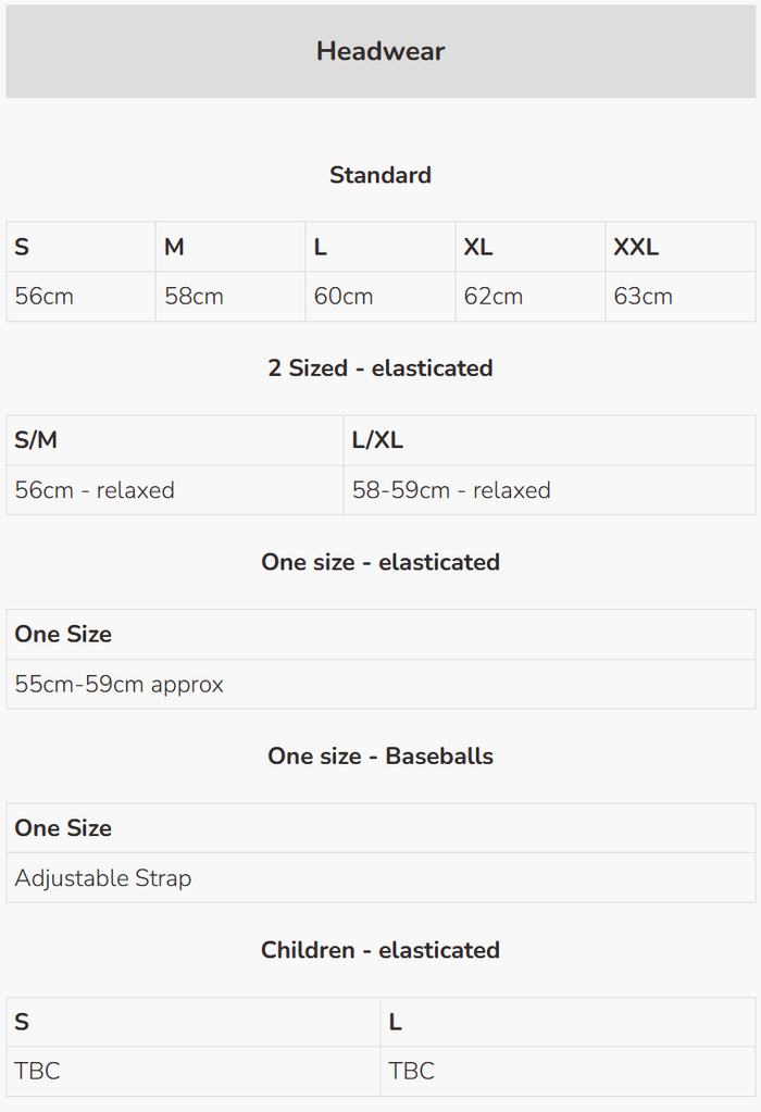 Size Guide