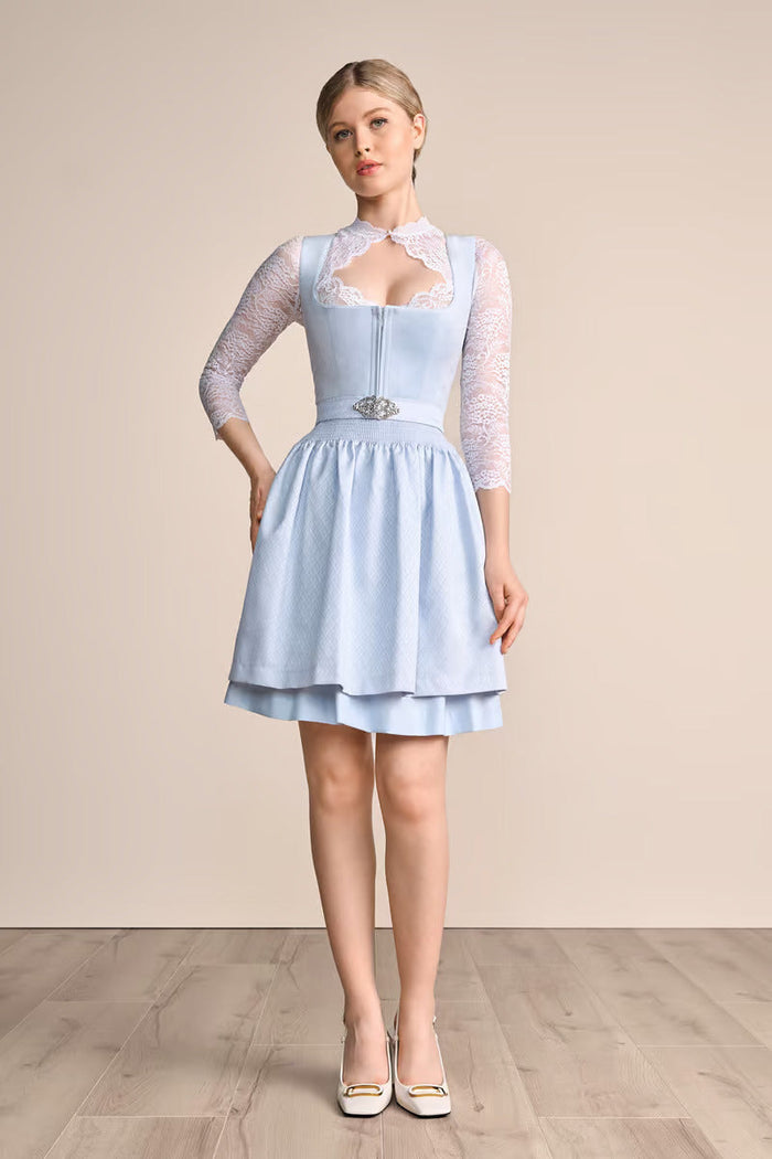 Kruger Alisha Mini Dirndl, Light Blue — 50cm 2pc Set