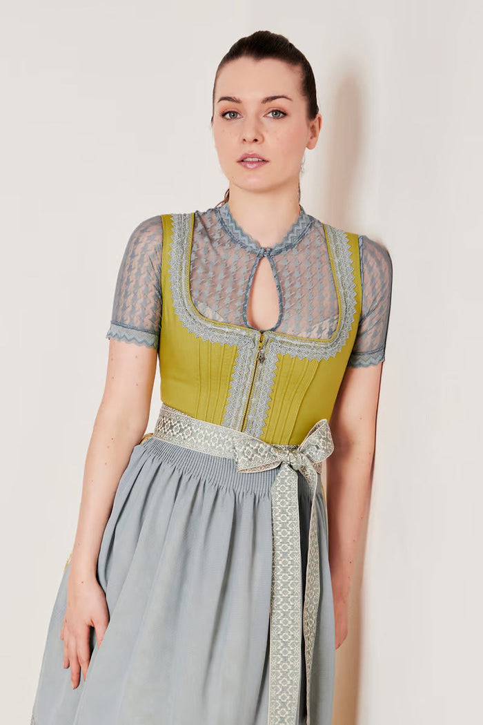 Kruger Eltje Long Dirndl, Yellow — 70cm 2pc Set