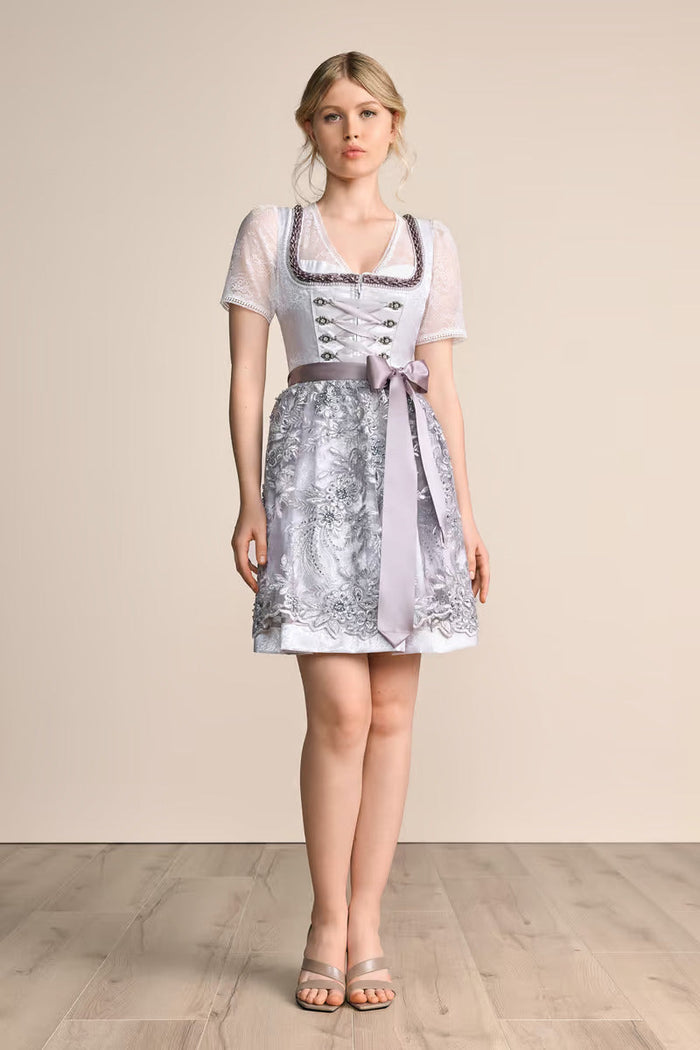 Kruger Macie Mini Dirndl, Grey — 50cm 2pc Set