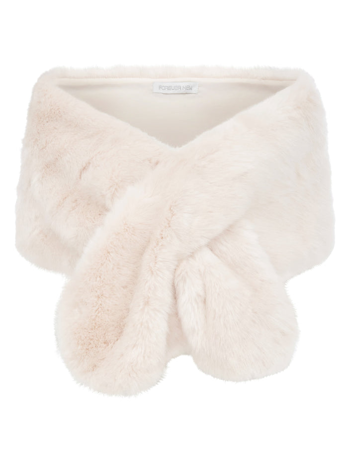 Laura Faux Fur Wrap Forever New