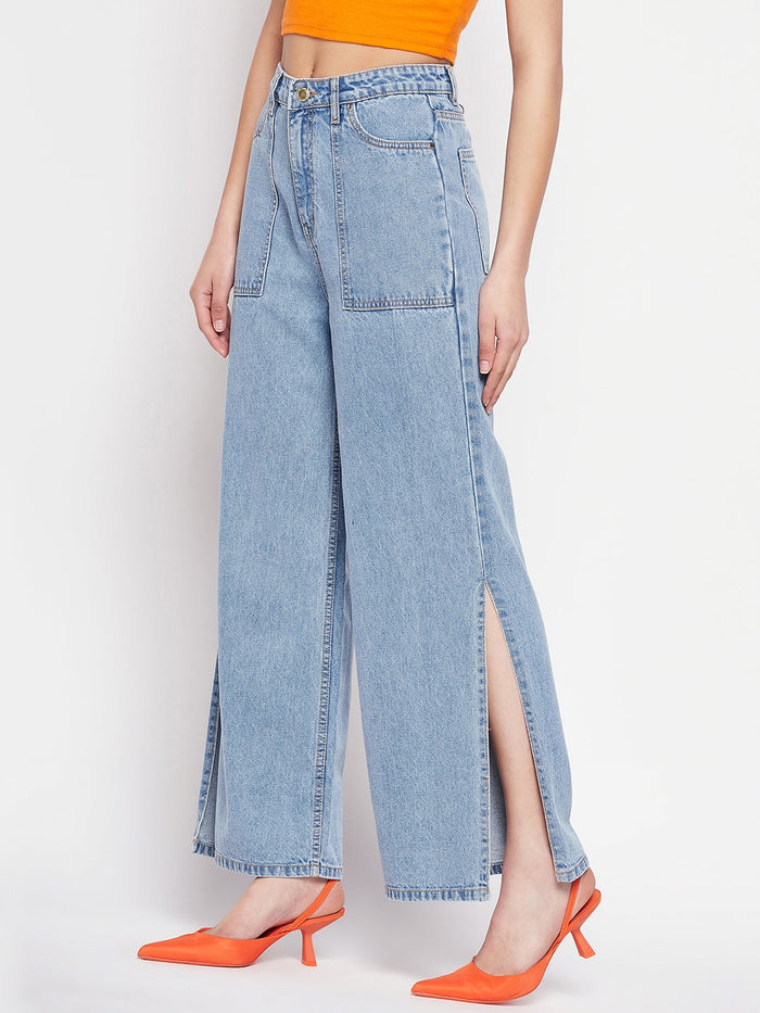 Madame Blue Slit Denim