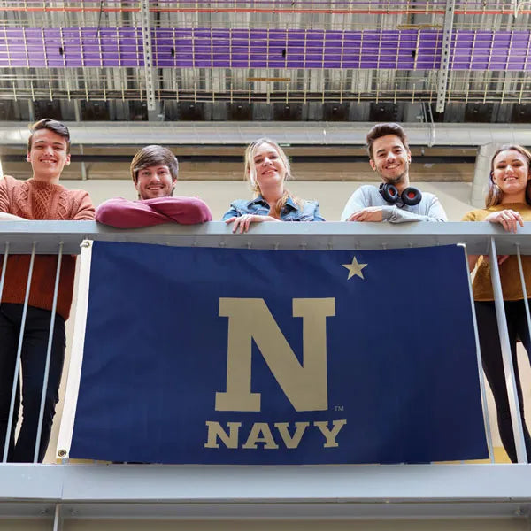 Navy Midshipmen One-Sided Flag (3' x 5')