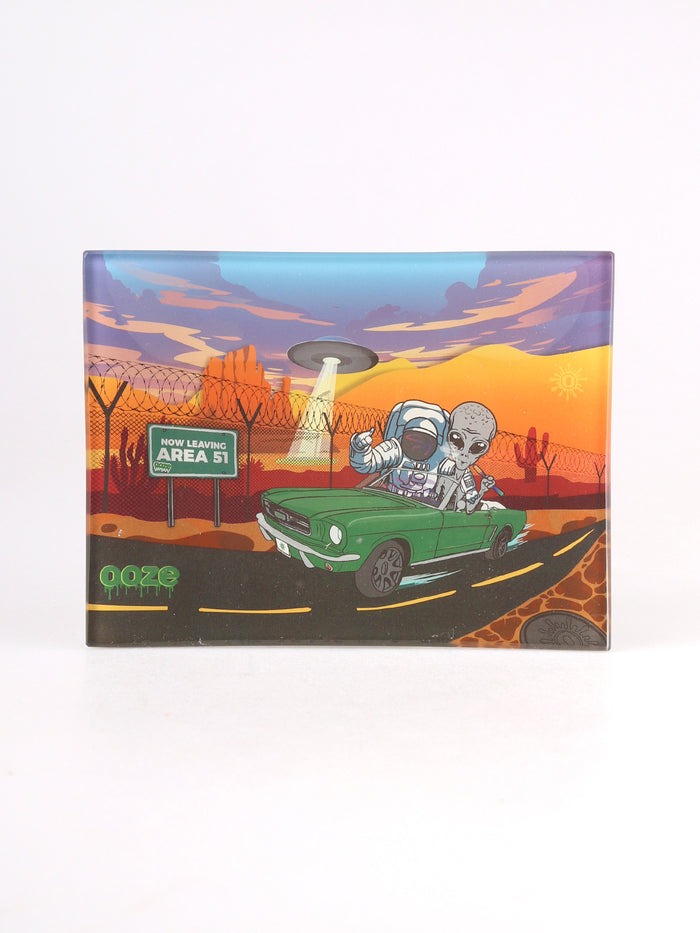 Ooze Space Race - Glass Rolling Tray | One Colour-Image 2