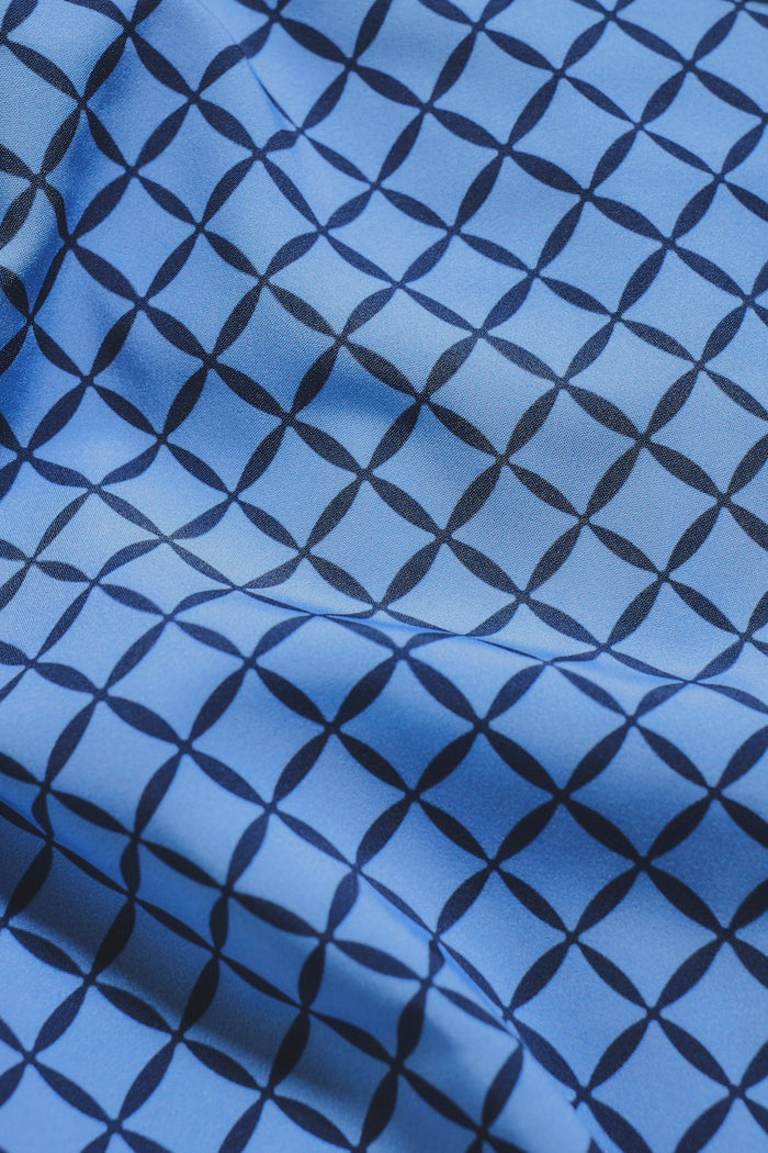 Quick Dry Printed Circle Geo Swim Short in Blue - TAILORED ATHLETE - USA