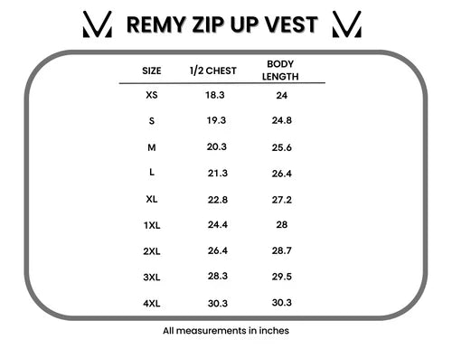 Remy Zip Up Vest - Chestnut by Michelle Mae