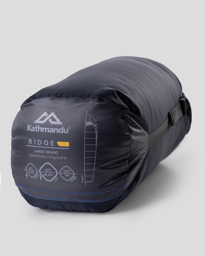 Ridge - 2 Sleeping Bag - Large - Pure Navy/Light Navy