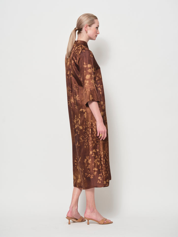 Silk Pop-Over Dress