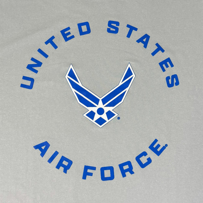United States Air Force Wings Under Armour Tech T-Shirt (Grey)