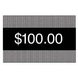 $100.00 Online Gift Certificate