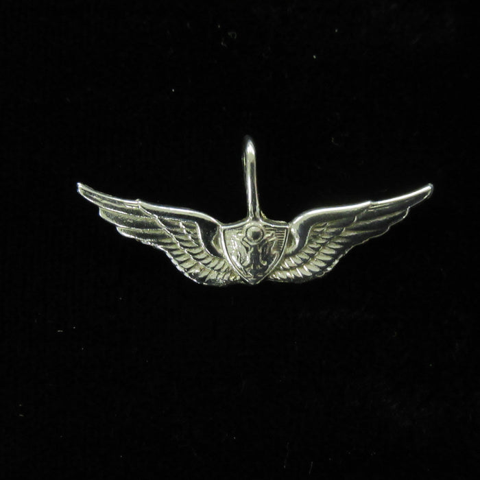 1.25" Basic Crewmember Wing Sterling Silver Pendant