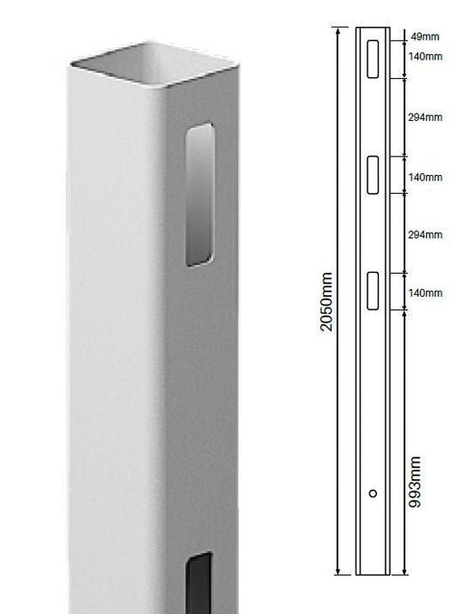 127MM X 127MM 2 way post - 3 Rail Hampton Fencing Post, - Image 1