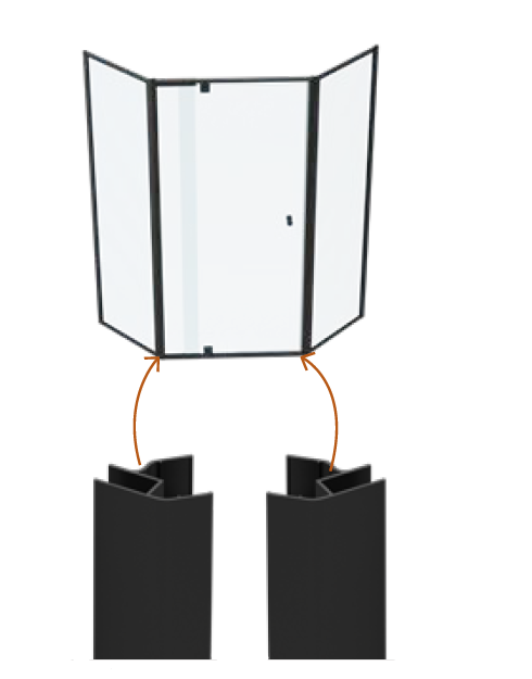 135 Degrees framed adaptor kit - 2 Pack, use with our Adjustable Semi Frameless Screens - Image 2