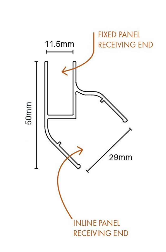 135 Degrees framed adaptor kit - 2 Pack, use with our Adjustable Semi Frameless Screens - Image 3