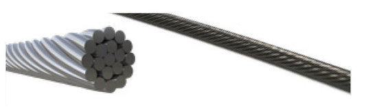 1x19 Stainless steel wire 3.2MM - GRADE SS316 CHOOSE LENGTH - Image 1