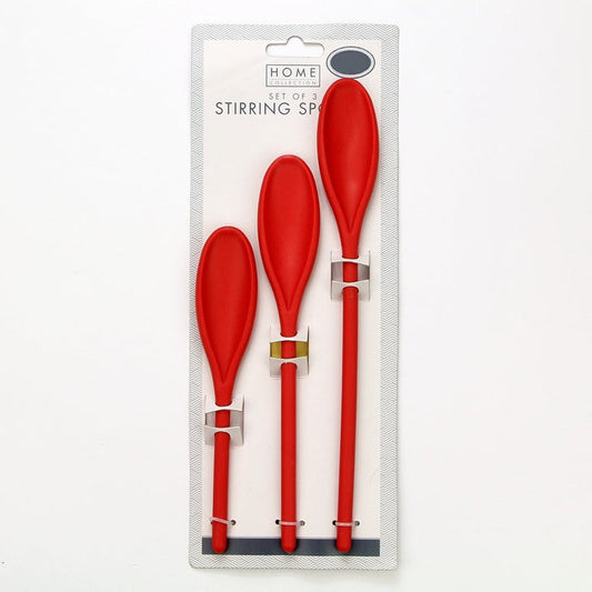 3 Pack Stirring Spoons- Red 325856-RED