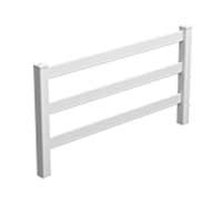 3 Rail Fencing PVC Hamptons fencing rails, Acerage PVC Fencing, - Image 1