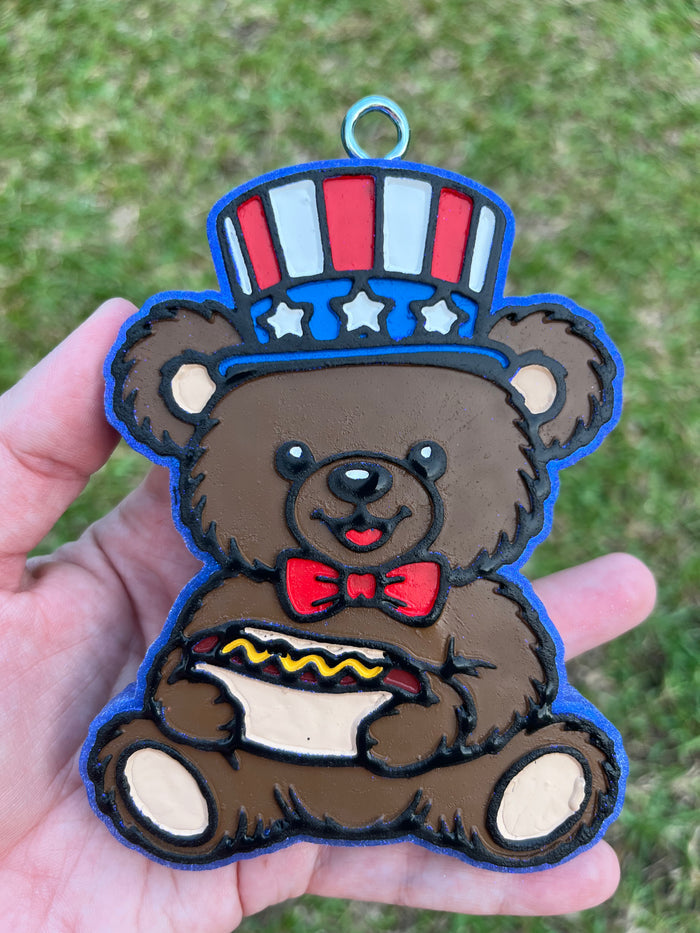 Patriotic Bear Freshie *RTS* Scent: Mexican vanilla