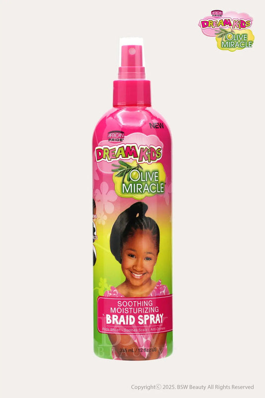 AFRICAN PRIDE DREAM KIDS OLIVE MIRACLE SOOTHING MOISTURIZING BRAID SPRAY 12oz - BSW BEAUTY CANADA
