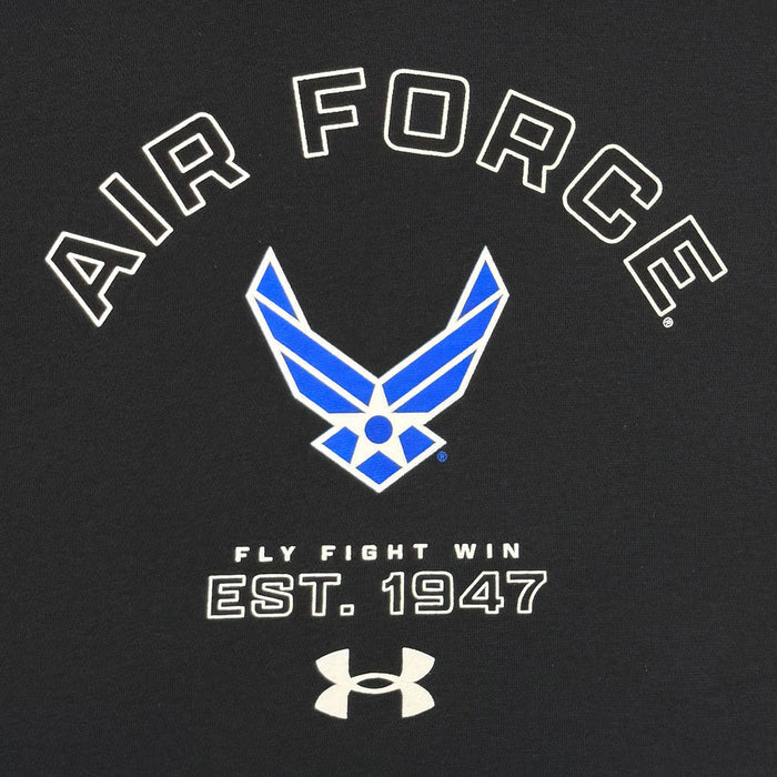 Air Force Under Armour Fly Fight Win Tech Stretch T-Shirt (Black)