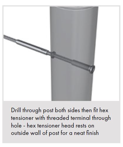 Allen key hex tensioner M6 Stainless Steel 316 - Image 2
