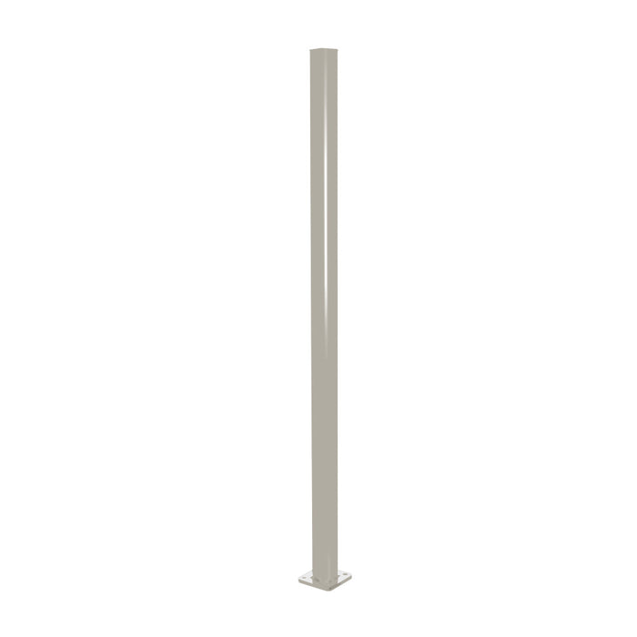 Aluminium Base Plated Pool Fence Post - 50 x 50mm x 1300mm, choice of colours - Image 3
