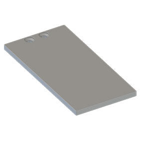 Aluminium Batten End Plate, Screw in. - Image 1