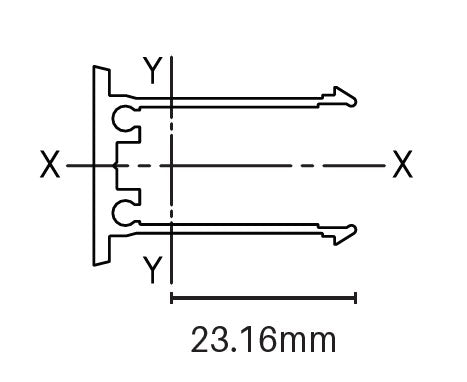 Aluminium BATTEN EXTRUSIONS - 21mm x 30mm clip - Image 4
