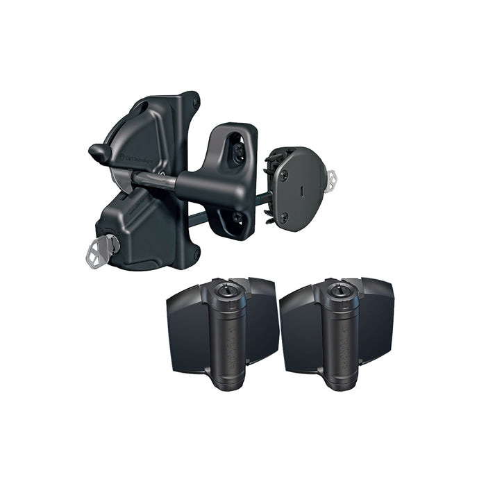 Aluminium Gate Hinge and Latch Set - LokkLatch Deluxe / HD TruClose Hinge Pack - Image 1