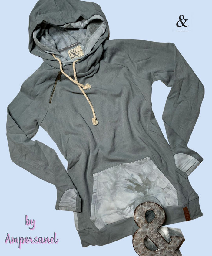 Ampersand Avenue Doublehood Head In The Clouds Sweatshirt