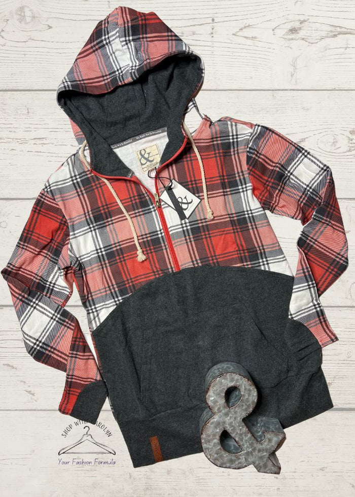 Ampersand Avenue halfzip Hooded sweatshirt Miss Understood