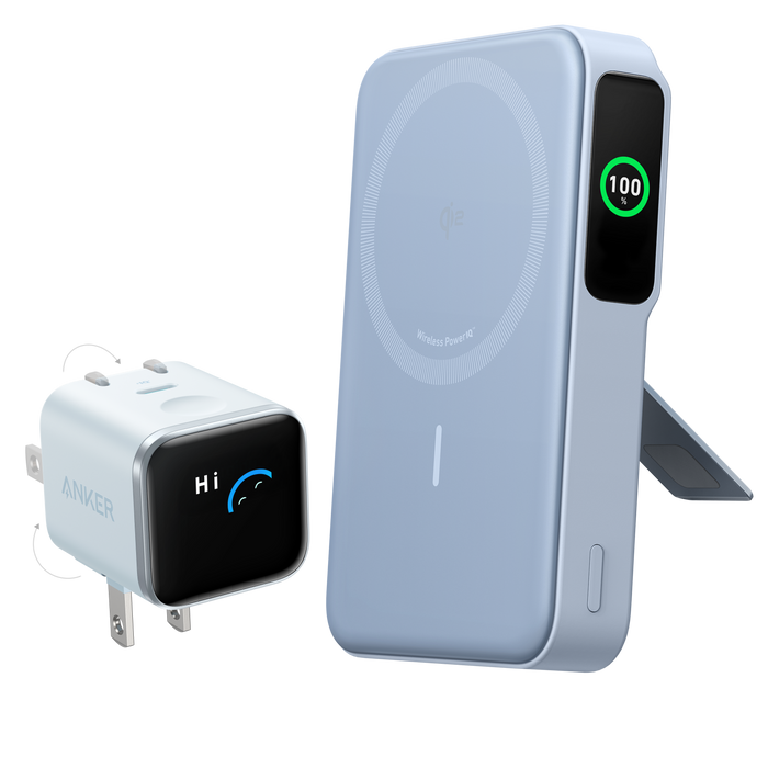 Ice Lake Blue / 10K Power Bank + 45W Charger