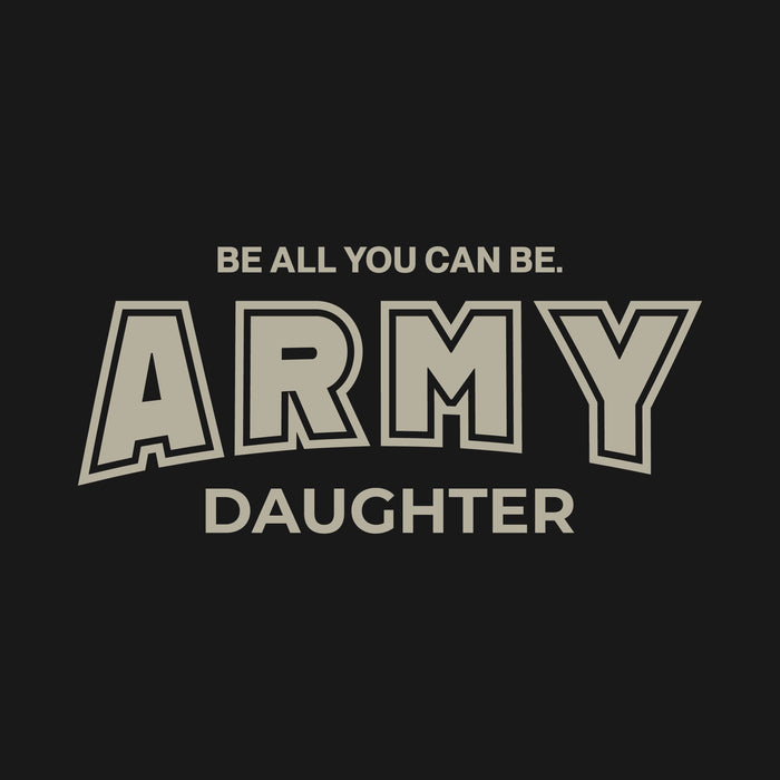 Army Daughter Ladies T-Shirt (Black)