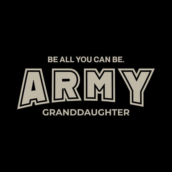 Army Granddaughter Youth T-Shirt (Black)