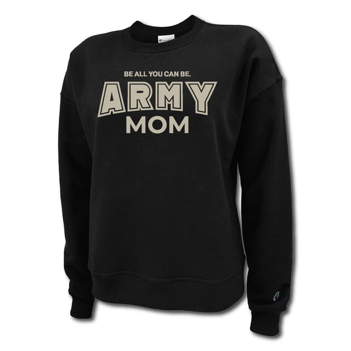 Army Mom Women's Crewneck (Black)