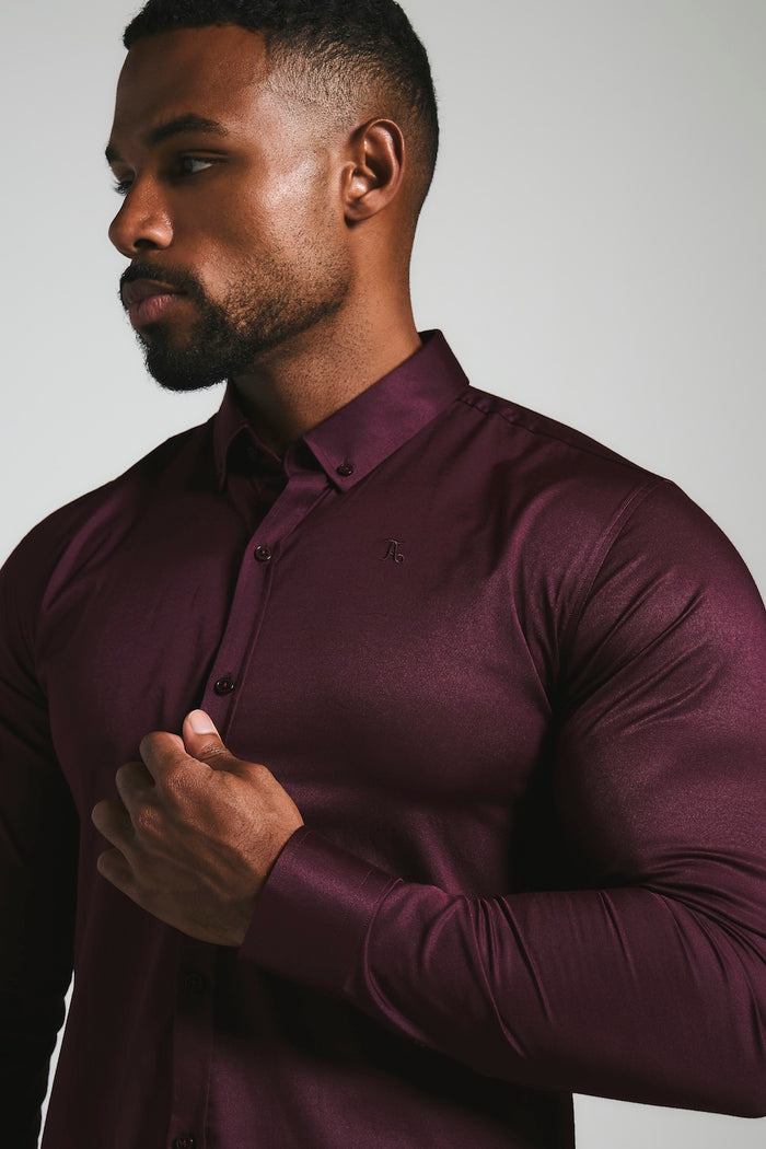Athletic Fit Signature Shirt 2.0 in Burgundy
