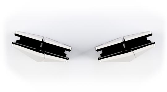 Atlantic 530, Glass Pool Fence Hinge, Soft Close Hinge, Suits Polaris cutouts. - Image 3