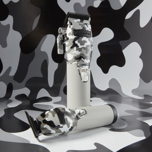 BABYLISSPRO® LIMITEDFX COLLECTION LIMITED EDITION CAMO METAL LITHIUM CLIPPER AND TRIMMER - Palms Fashion Inc.