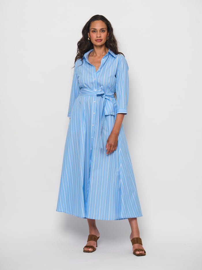 Belted Flared Dress