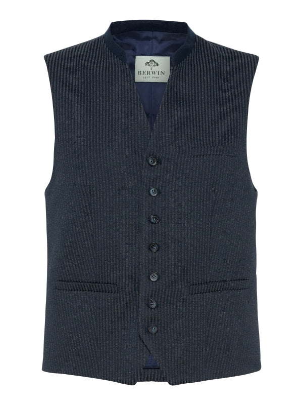 Berwin Traditional Vest "Konrad" navy