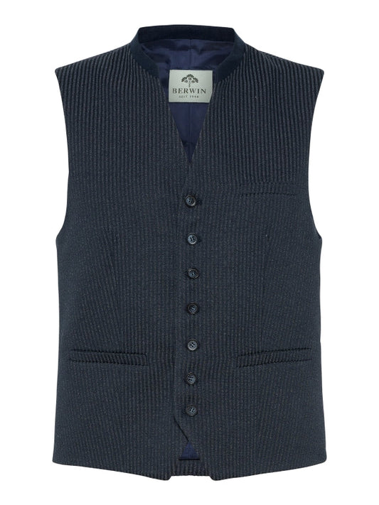 Berwin Traditional Vest "Konrad" navy