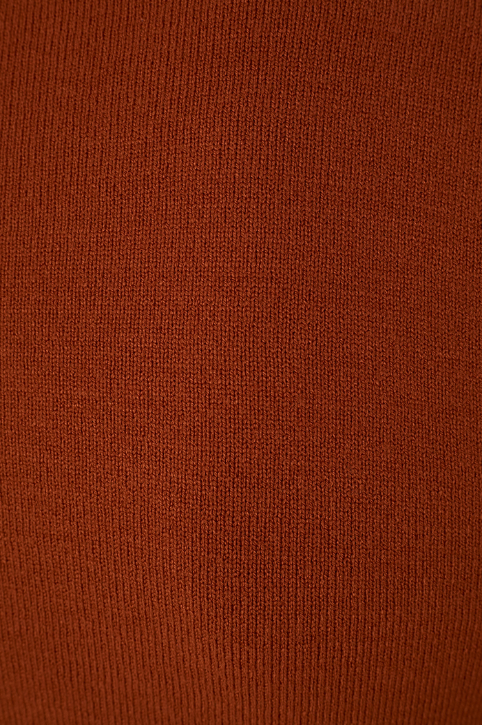 Brown Mate Long Sleeve Ruched Tricot Blouse_7