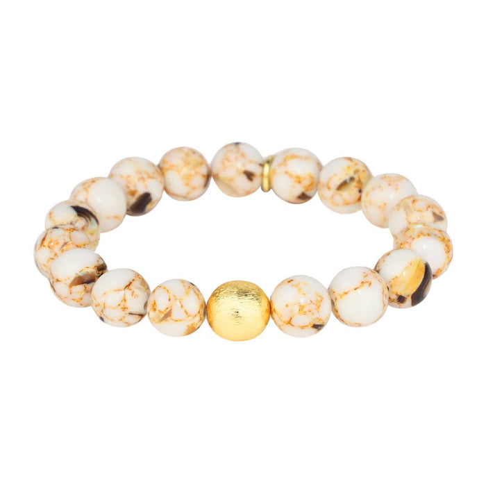 Budha Girl - Marble beaded bracelet -