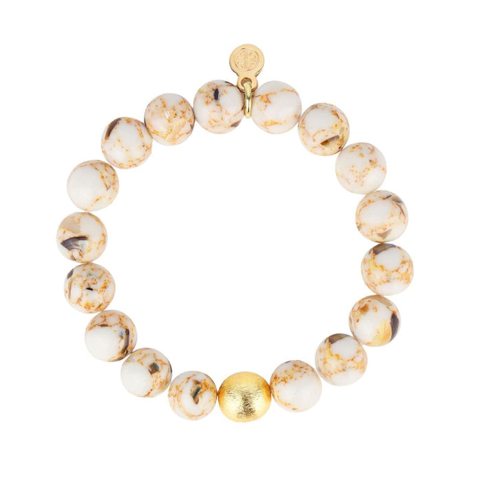 Budha Girl - Marble beaded bracelet -
