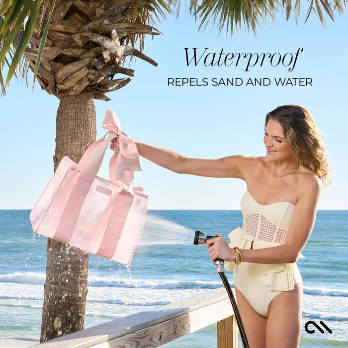 Case-Mate Special Edition Bow Beach Tote with Phone Pouch - Blush