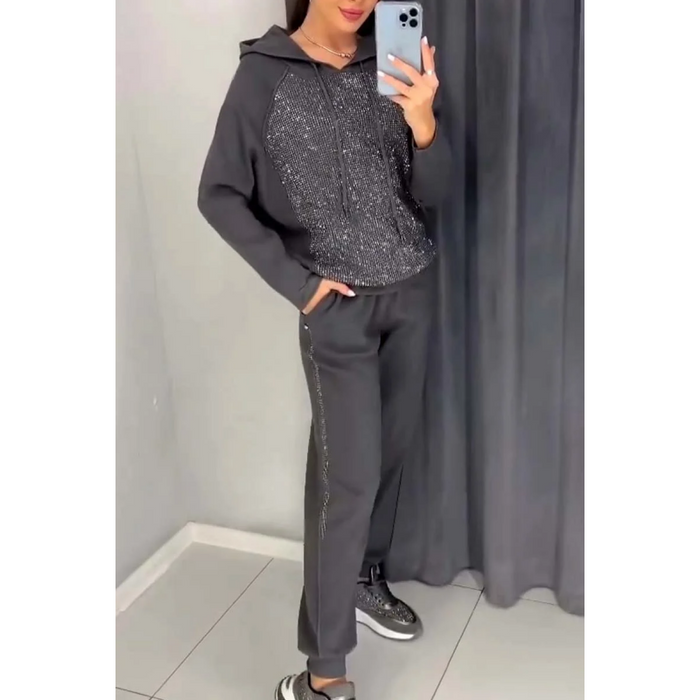 Cécile - Ensemble Décontracté à Capuche et Pantalon pour Femmes