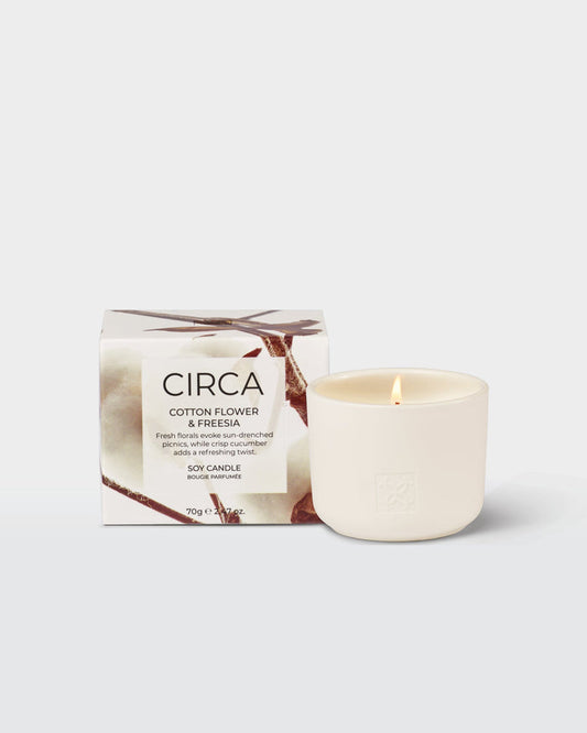 Circa 70g Cotton Flower & Freesia Soy Wax Candle
